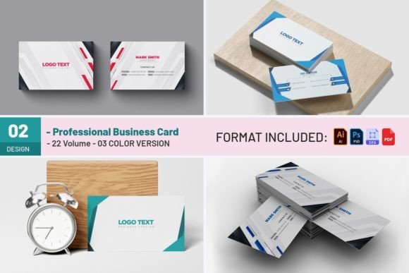 Abstract Business Card Design: Graphics & Print Templates