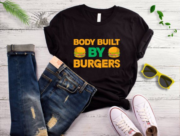 Burger T-shirt Design Vector: Graphics & Print Templates