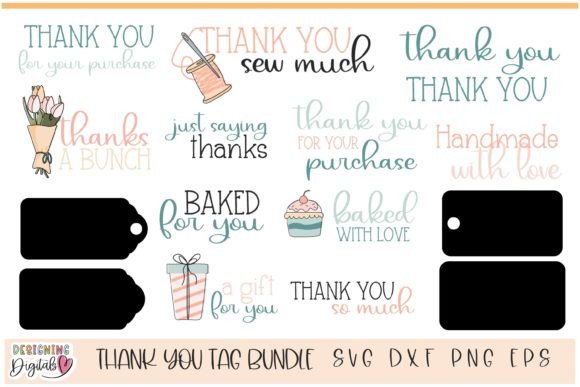Business Tags Bundle, Thank You Cards