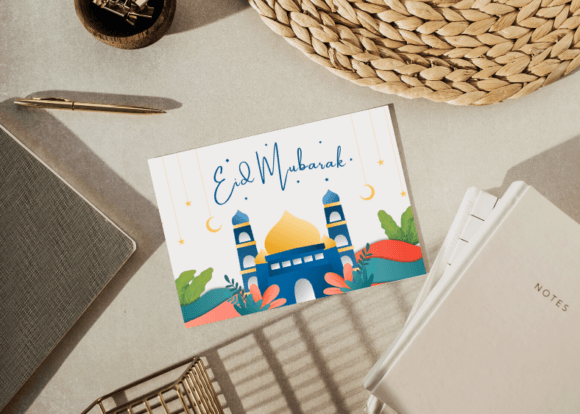 Eid Al Fitr Greeting Card: Graphics & Print Templates