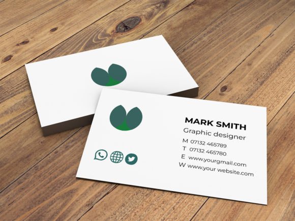 Elegant Minimal Business Card Design: Graphics & Print Templates