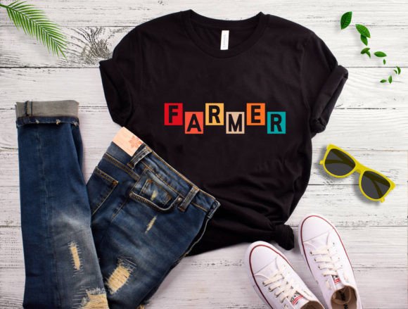 Farmer T-shirt Design Graphic: Print Templates & Graphics