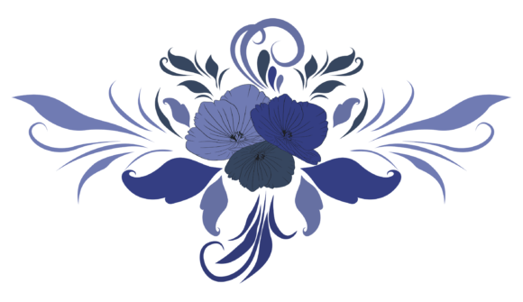 Floral Divider SVG: Graphics for Print Templates