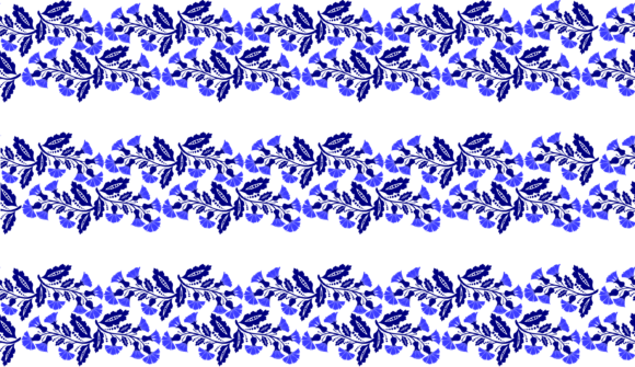 Flower Vector Border SVG