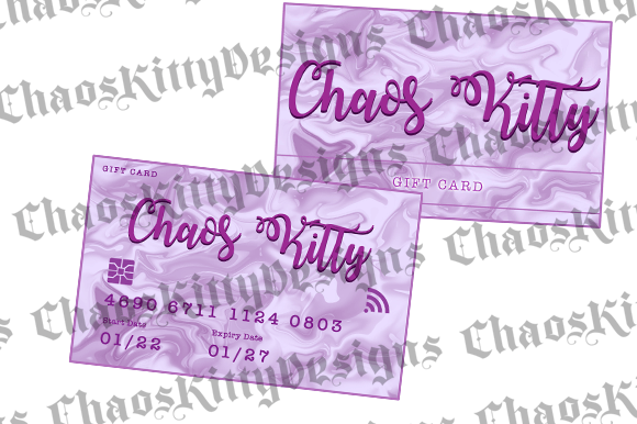 Gift Card Credit Card Templates: Graphics & Print Templates