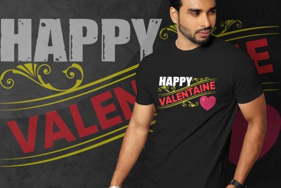 Happy Valentine Typography: Graphics & Print Templates