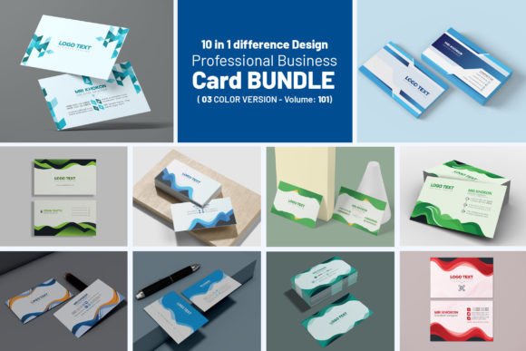 Minimalist Business Card Bundle: Graphics & Print Templates