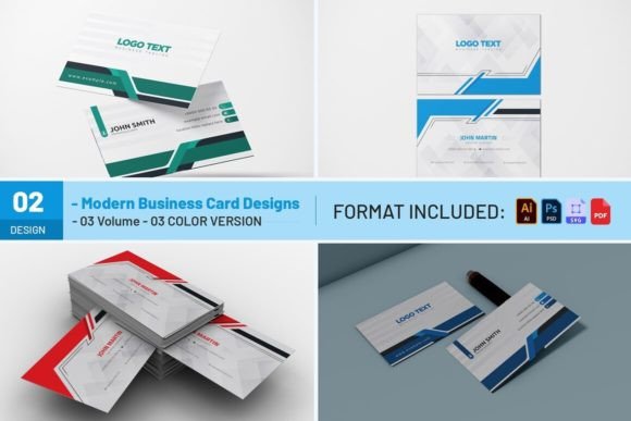 Modern Business Card Designs: Graphics & Print Templates