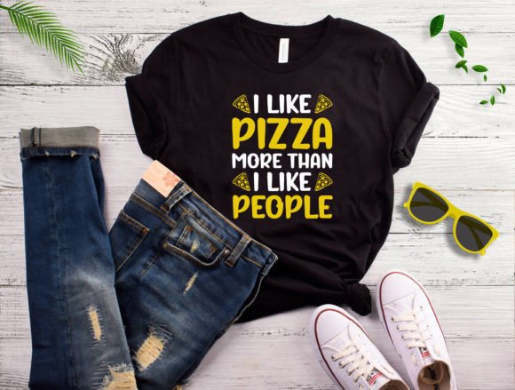 Pizza T-shirt Design Vector: Graphics & Print Templates
