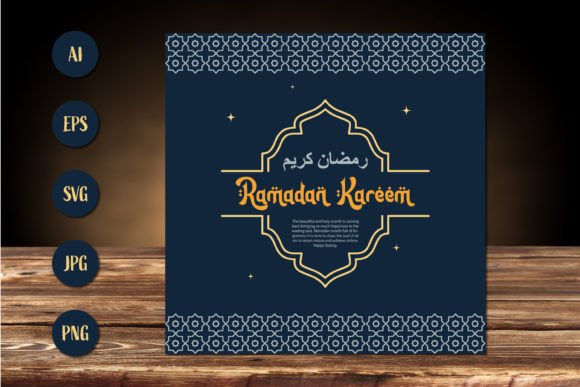 Ramadan Kareem Greeting Card: Graphics & Print Templates