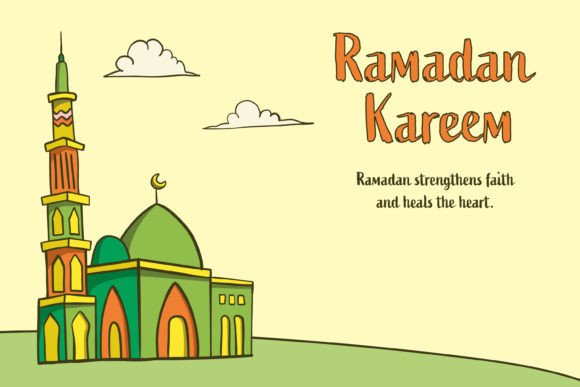 Ramdan Karem Hand Drawn Design: Graphics & Print Templates
