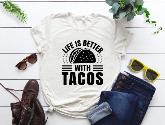 Tacos T-shirt Design Vector: Graphics & Print Templates