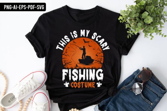This is My Scary Fishing Costume SVG: Graphics & Print Templates