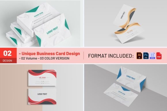 Unique Business Card Design: Graphics & Print Templates