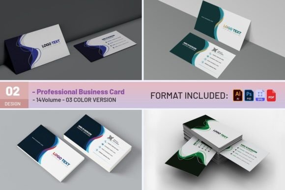 Unique Business Card Design Template: Graphics & Print Templates