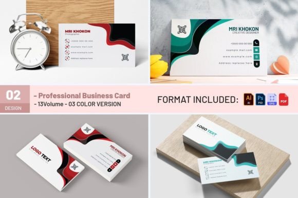 Unique Modern Business Card Design: Graphics & Print Templates