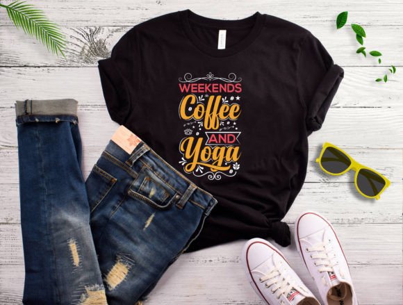 Yoga T-shirt Design Graphic